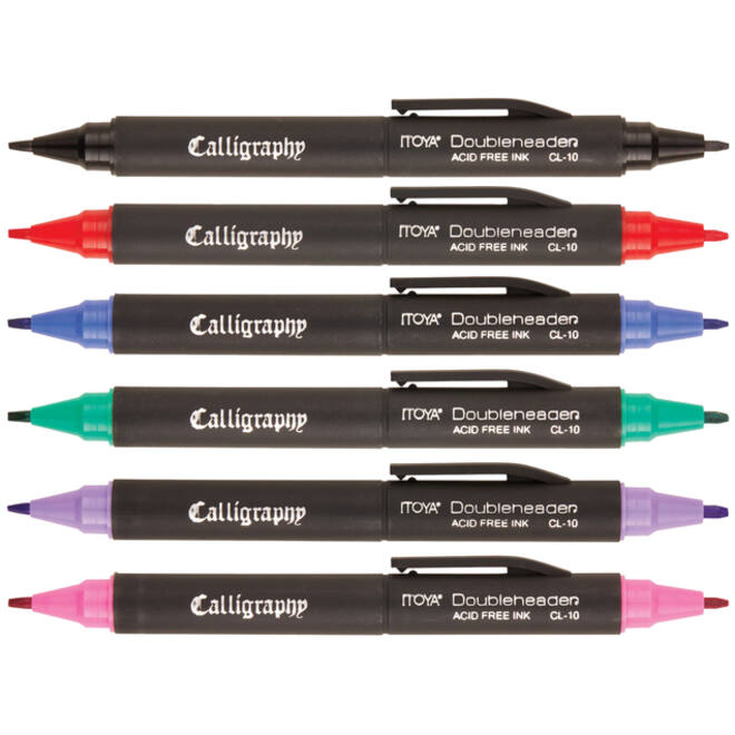 Kalligrafiepen Itoya CL-10 1.5 èn 3.0mm blauw