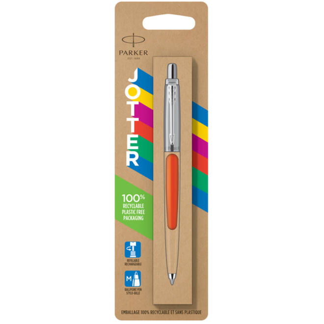 Balpen Parker Jotter Original orange CT medium blister à 1 stuk