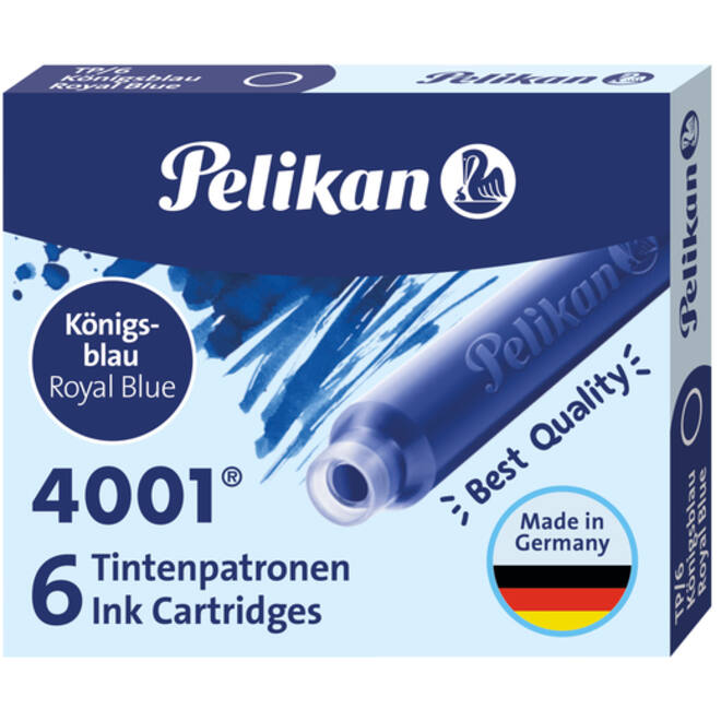 Inktpatroon Pelikan 4001 koningsblauw