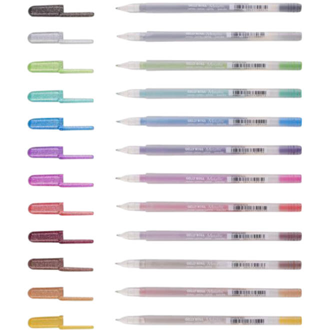Gelschrijver Sakura Gelly Roll Metallic glans assorti