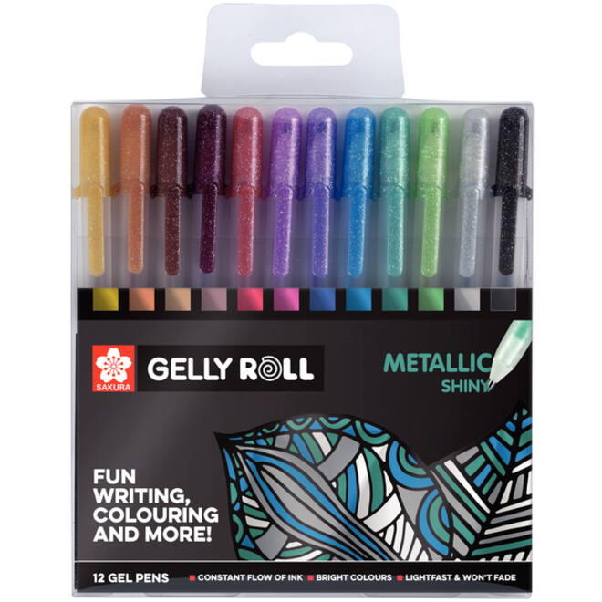 Gelschrijver Sakura Gelly Roll Metallic glans assorti