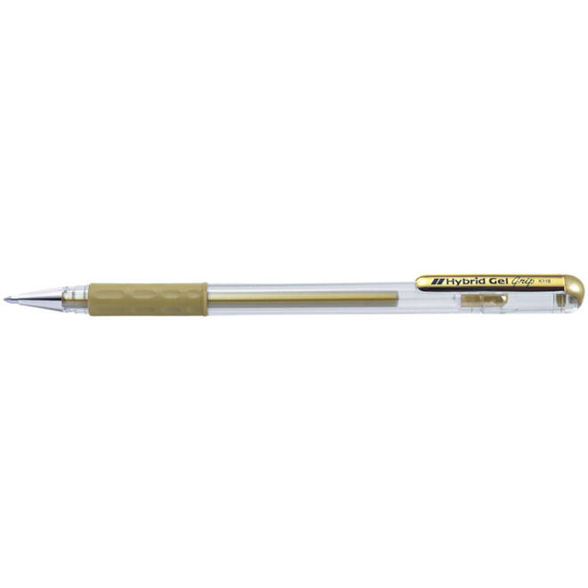 Gelschrijver Pentel K118 Grip medium goud