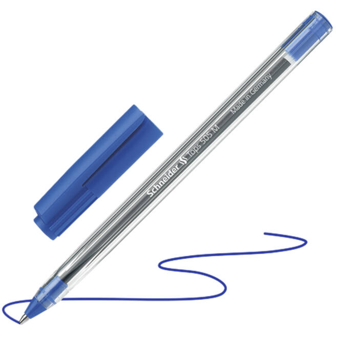 Balpen Schneider Tops 505 medium blauw