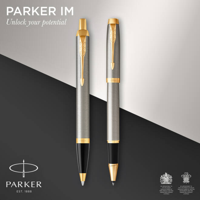 Balpen en Rollerpen Parker IM brushed metal GT medium