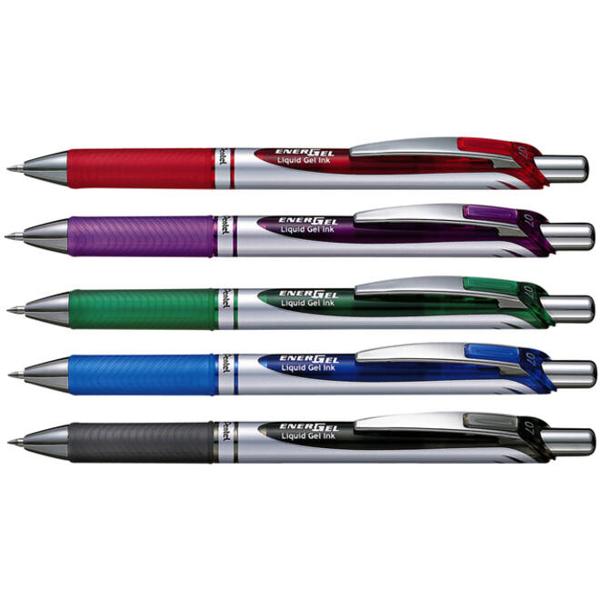 Gelschrijver Pentel BL77 Energel medium zwart