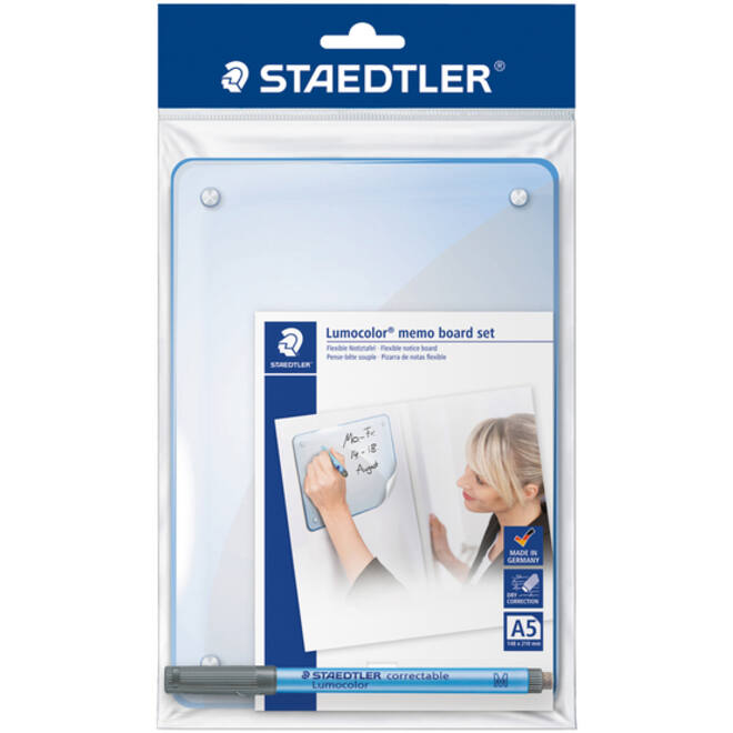 Whiteboard Staedtler Lumocolor memo A5 met pen 305