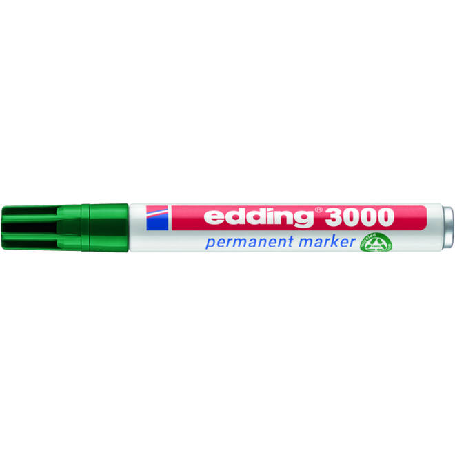 Viltstift edding 3000 rond 1.5-3mm groen