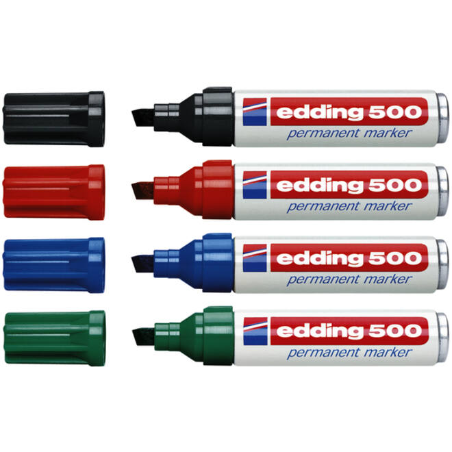 Viltstift edding 500 schuin 2-7mm rood
