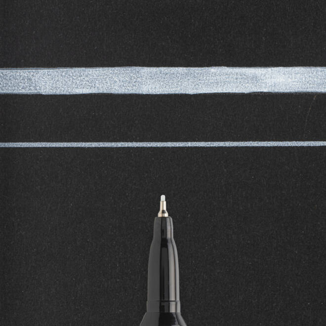 Viltstift Sakura pen-touch EF wit 1-2mm