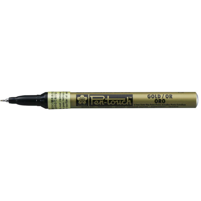 Viltstift Sakura pen-touch EF Goud 1-2mm