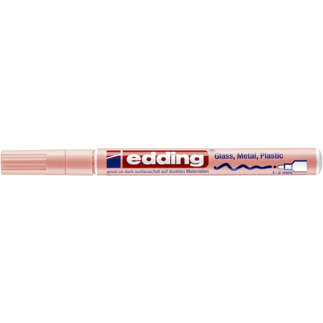 Viltstift edding 751 lakmarker rond 1-2mm pastel roze