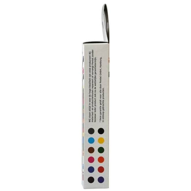 Brushpen Pentel SES15C Sign Artist standaardkleuren assorti doos à 12 stuks