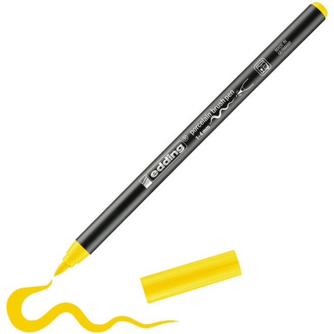 Brushpen edding 4200 porselein geel