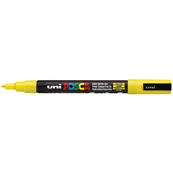Verfstift Posca PC3M fijn geel