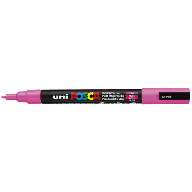 Verfstift Posca PC3M fijn roze