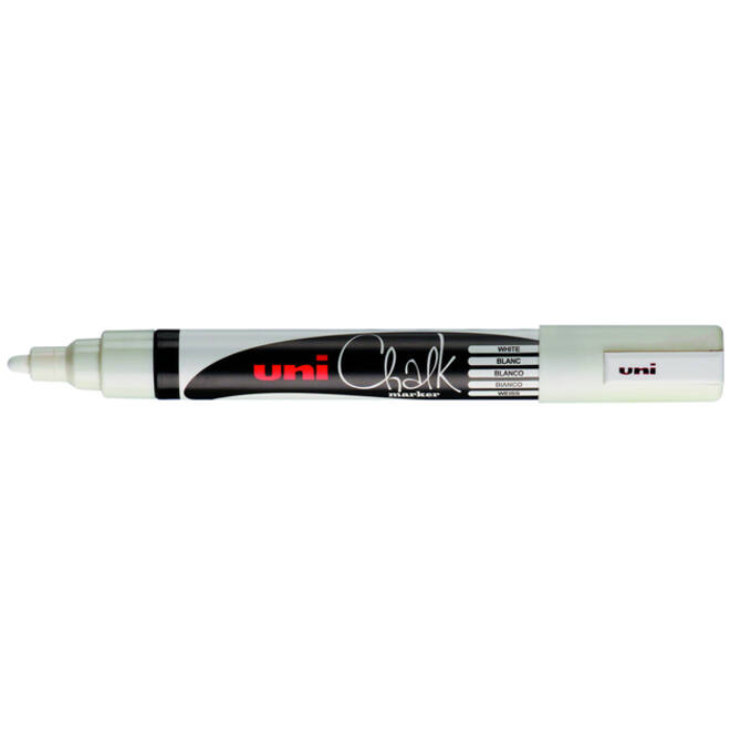 Krijtstift Uni-ball chalk rond 1.8-2.5mm wit