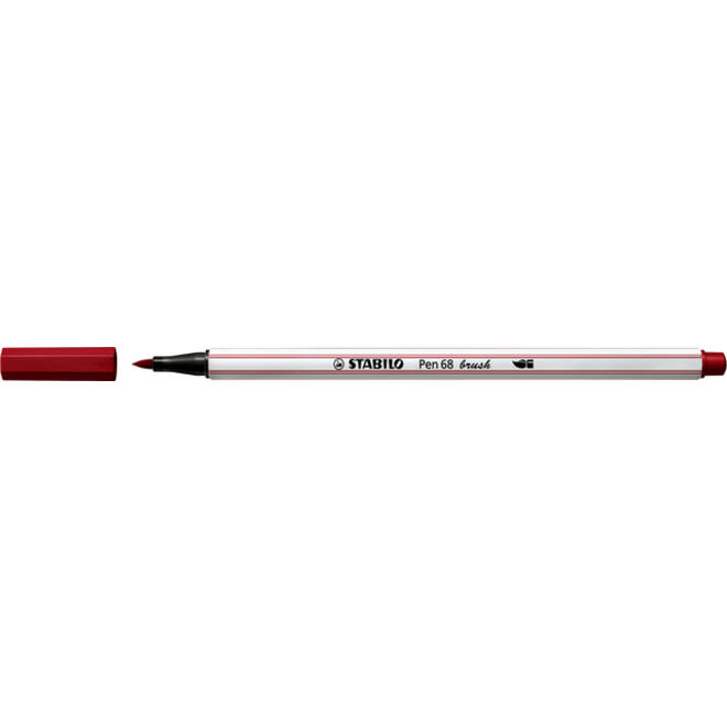 Brushstift STABILO Pen 568/50 donkerrood