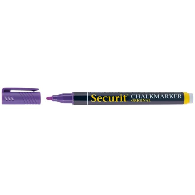 Krijtstift Securit SMA-100 rond ass 1-2mm blister à 4st