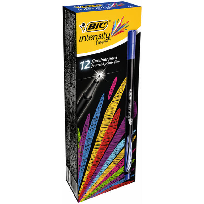 Fineliner Bic Intensity fijn blauw