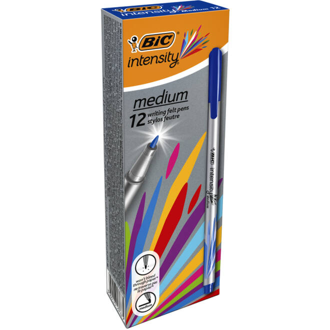 Fineliner Bic Intensity medium blauw
