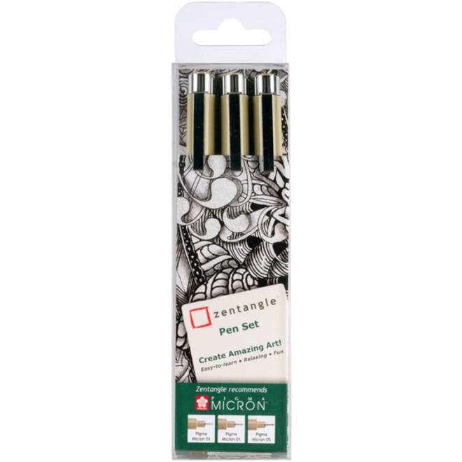 Fineliner Sakura Zentangle tool set 3delig