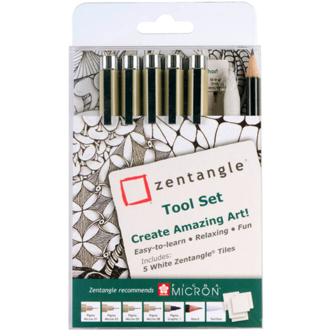 Fineliner Sakura Zentangle tool set 12delig