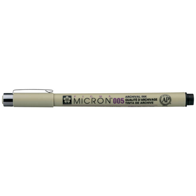 Fineliner Sakura pigma micron zwart 0.2mm