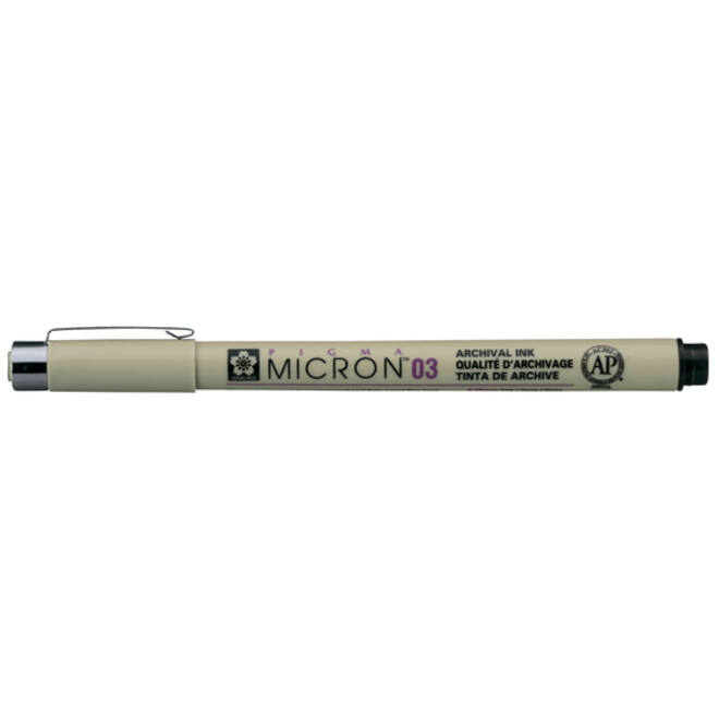Fineliner Sakura pigma micron zwart 0.35mm