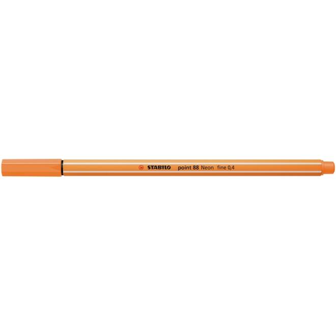Fineliner STABILO point 88/054 fijn neon oranje