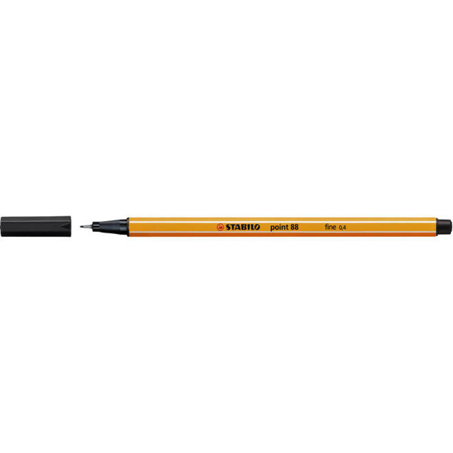Fineliner STABILO point 88/46 fijn zwart