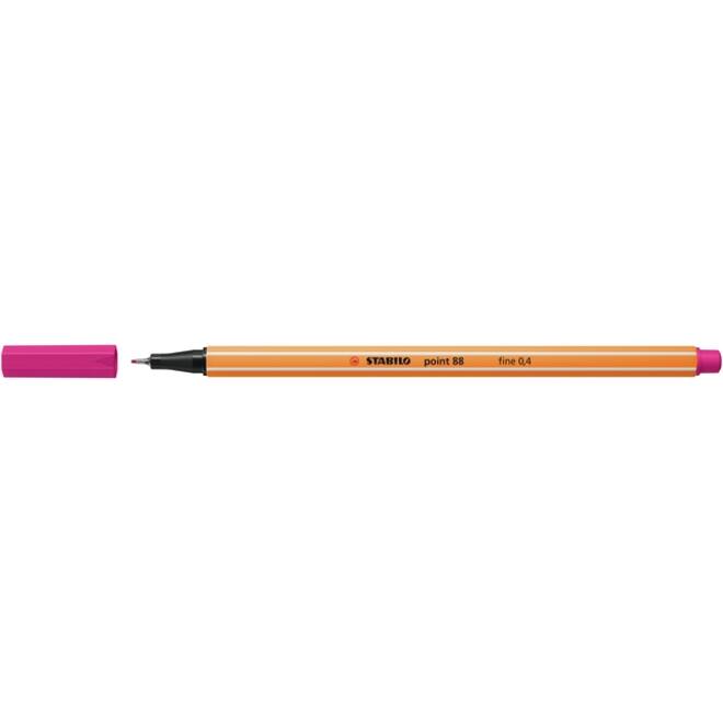 Fineliner STABILO point 88/56 fijn roze rood