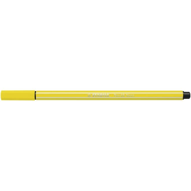 Viltstift STABILO Pen 68/024 medium neon geel