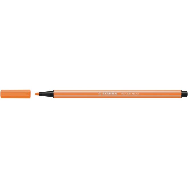 Viltstift STABILO Pen 68/054 medium neon oranje