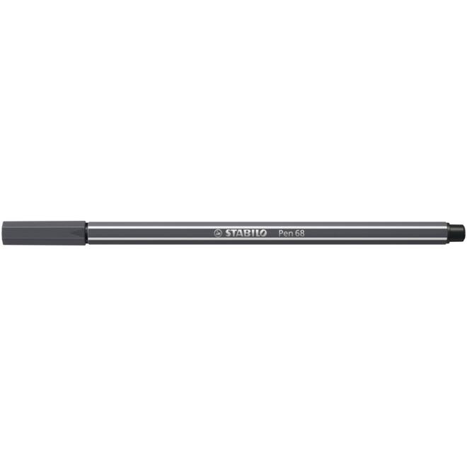 Viltstift STABILO Pen 68/97 medium diepkoud grijs