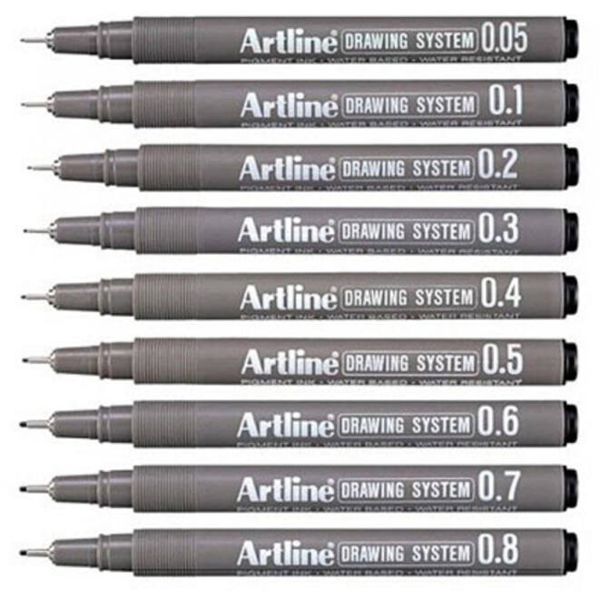Fineliner Artline technisch technisch 0.7mm zwart