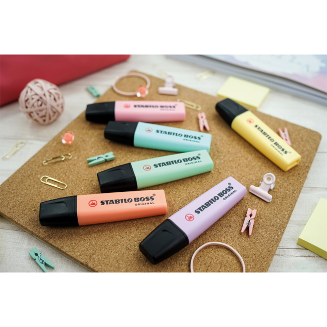 Markeerstift STABILO BOSS Original 70/8 assorti etui à 8 stuks