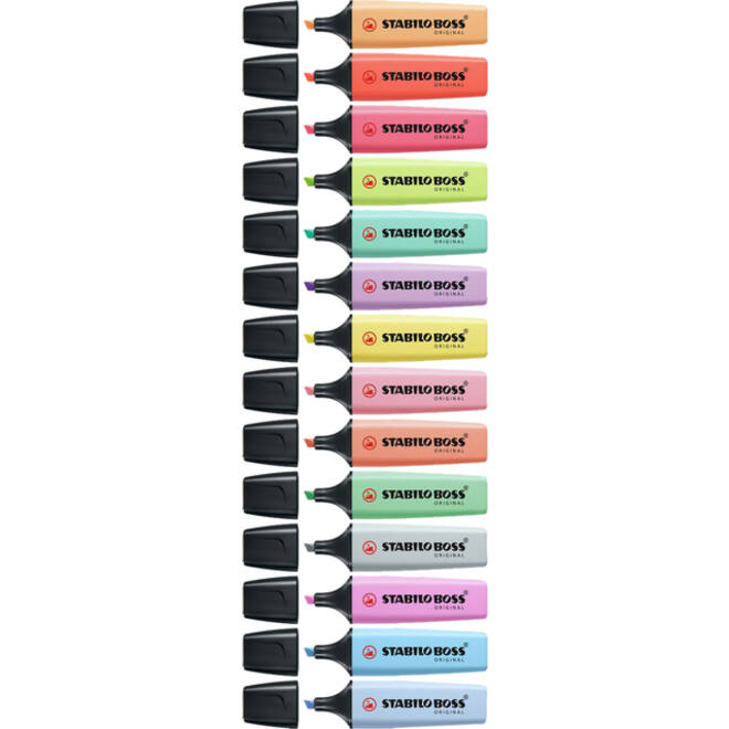 Markeerstift STABILO BOSS Original 70/6 pastel assorti etui à 6 stuks
