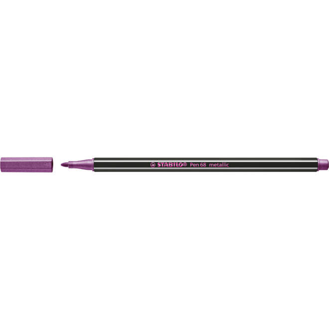 Viltstift STABILO Pen 68/856 medium metallic roze