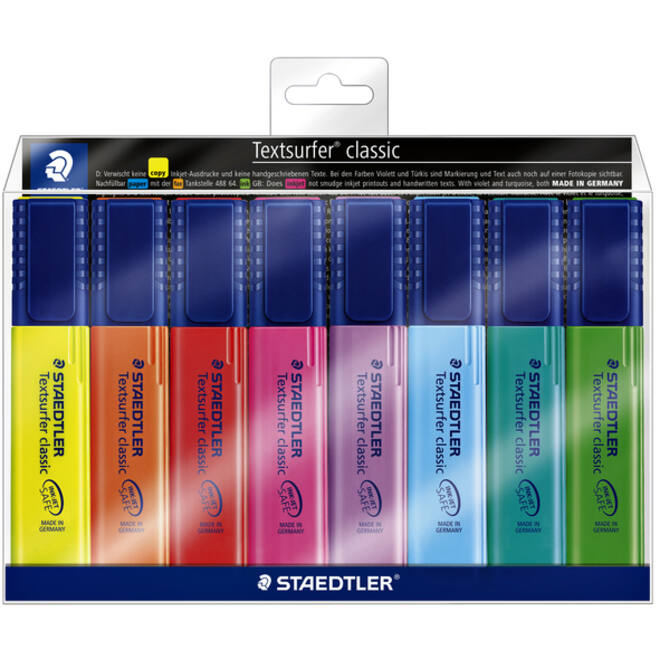 Markeerstift Staedtler 364 Textsurfer assorti 8stuks