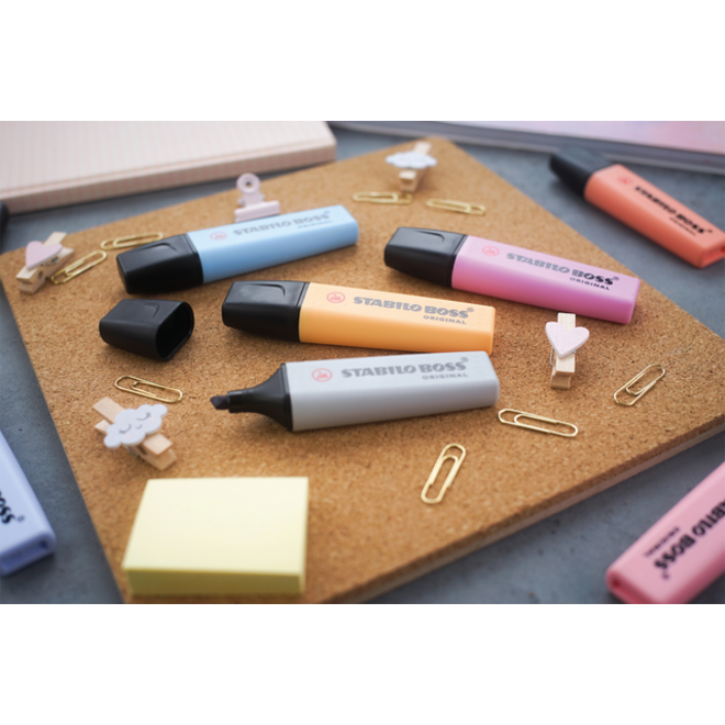 Markeerstift STABILO BOSS Original 70/140 pastel zacht koraalrood