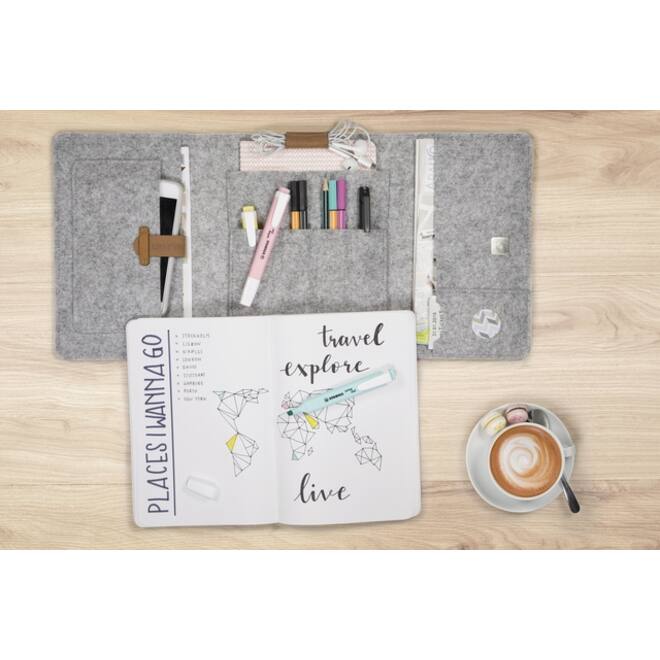 Markeerstift STABILO Swing cool 275/6 pastel assorti etui à 6 stuks