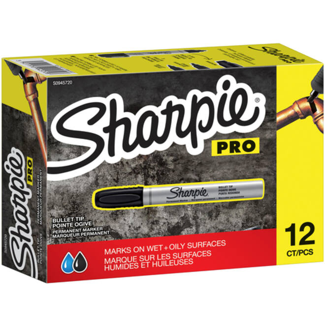 Viltstift Sharpie rond Pro 1.5-3mm zwart