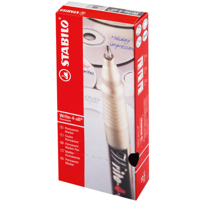 Viltstift STABILO Write-4-All 146/46 medium zwart
