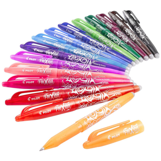 Rollerpen PILOT friXion medium zwart