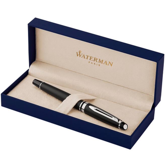 Rollerpen Waterman Expert matt black CT fijn