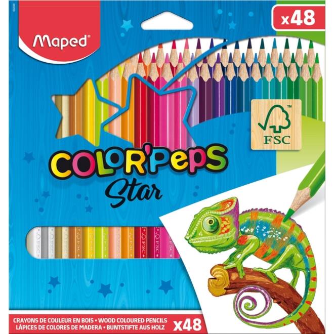 Kleurpotlood Maped Color'Peps set á 48 kleuren