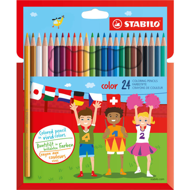 Kleurpotloden STABILO 979 color assorti kartonnen etui à 24 stuks