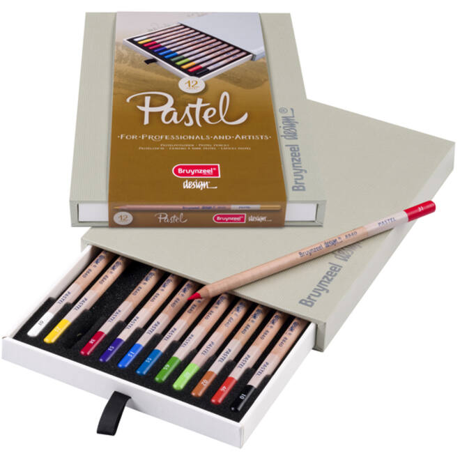 Kleurpotloden Bruynzeel 8840 Design pastel 12stuks assort