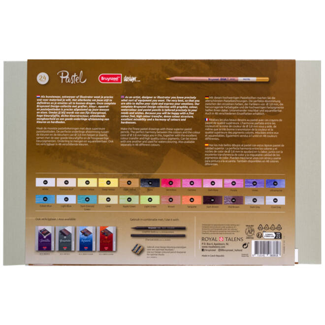Kleurpotloden Bruynzeel 8840 Design pastel 24stuks assorti