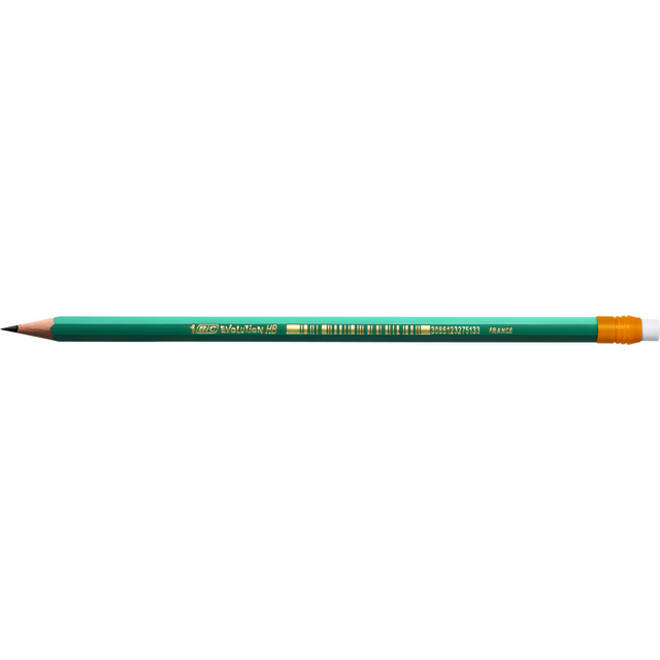 Potlood Bic Evolution ecolutions 655 zeshoekig HB met gumtop